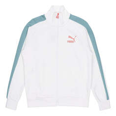 Куртка PUMA Iconic Running Sports Training Colorblock Stand Collar Jacket White, белый