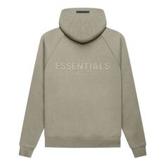 Толстовка Fear of God Essentials FW21 Pullover Logo Hoodie &apos;Pistachio&apos;, зеленый