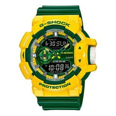 Часы CASIO G-Shock Analog-Digital &apos;Yellow&apos;, зеленый