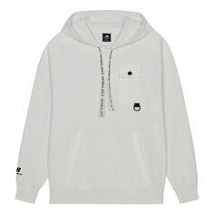 Толстовка New Balance Men&apos;s New Balance Solid Color Casual Hooded Pullover Long Sleeves White, белый