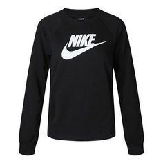 Толстовка (WMNS) Nike Sportswear Essential Knit Round Neck Black, черный