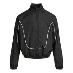 Куртка Nike MENS Throwback Multicolor Tat Basketball Stand Collar Jacket Black, черный
