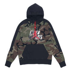 Толстовка Air Jordan Jumpman Hoodies Classics Camo &apos;Olive green&apos;, зеленый Nike