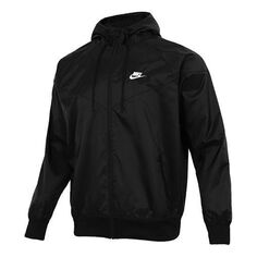 Куртка Nike Sportswear Windrunner Sports Training hooded Woven Jacket Black, черный