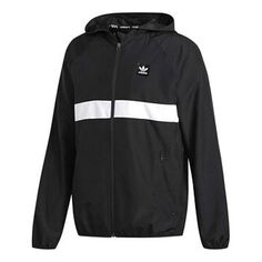 Куртка adidas originals Casual Sports Windproof Woven Jacket Black, черный