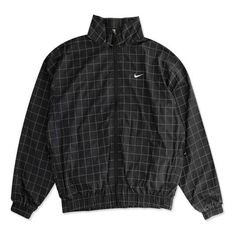 Куртка Nike Lab Casual Sports Woven Plaid Reflective Jacket Black, черный