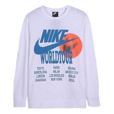 Толстовка Nike MENS Sports Casual Letter Print Crew-neck White, белый