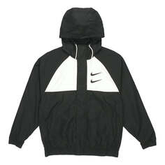 Куртка Men&apos;s Nike Windproof Sports Woven Jacket autumn Black, черный