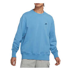 Толстовка Men&apos;s Nike Sportswear Logo Casual Sports Round Neck Pullover Blue, синий