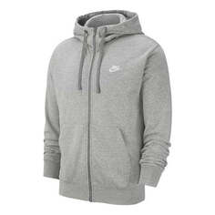 Куртка Nike Logo Printing Casual Sport ThermalHoodie Jacket Men&apos;s Grey, серый