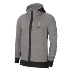 Куртка Nike Therma Flex NBA Los Angeles Lakers Zipper hooded Jacket Gray, серый