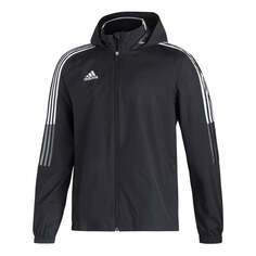 Куртка adidas Tiro21 Aw Jkt Football Casual Sports Hooded Jacket Men&apos;s Black, черный