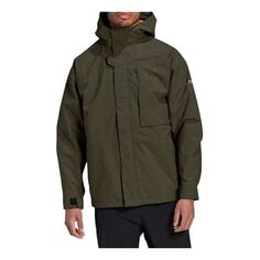 Куртка Men&apos;s adidas Terrex Outdoor Stay Warm 3 In 1 Hooded Jacket Green, зеленый
