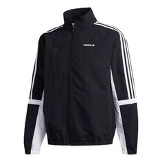 Куртка adidas originals GLOBE TT Stand-up Collar Sports Coat Male Black, черный