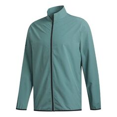 Куртка adidas Golf Sports Windproof Stand Collar Jacket Green, зеленый