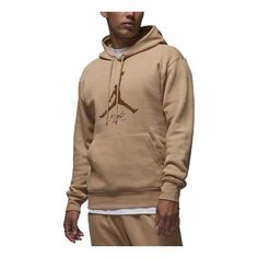 Толстовка Air Jordan Essentials Fleece Hoodie &apos;Hemp Light British Tan&apos;, цвет hemp/light british tan Nike