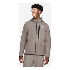 Толстовка Nike Sportswear Tech Fleece Full Zip Hoodie &apos;Ironstone Heather&apos;, цвет ironstone heather/black