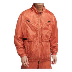 Куртка Men&apos;s Air Jordan SS22 Solid Color Zipper Stand Collar Jacket Autumn Orange, мультиколор Nike
