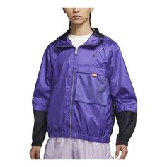 Куртка Air Jordan Colorblock Zipper Hooded Jacket Purple, мультиколор Nike