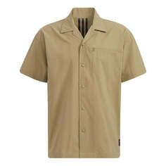 Рубашка adidas originals Solid Color Sports Short Sleeve Shirt Khaki, мультиколор