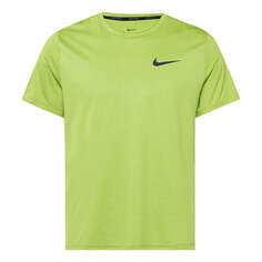 Футболка Men&apos;s Nike Pro Dri-FIT Solid Color Casual Sports Quick Dry Round Neck Short Sleeve Atomic Green T-Shirt, мультиколор
