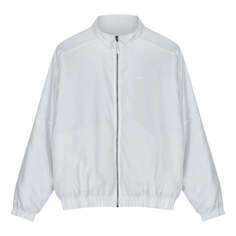 Куртка Men&apos;s Nike Solid Color Stand Collar Logo Casual Long Sleeves Jacket White, мультиколор