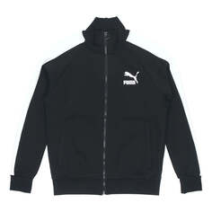 Куртка PUMA Sports Leisure Knitted Stand-up Collar Jacket Men&apos;s Black, черный