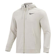 Куртка Men&apos;s Nike Dri-FIT Zipper Cardigan Training Hooded Jacket Light Gray, серый