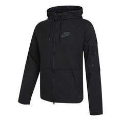 Куртка Nike Tech-Pack Logo Knit Hooded Jacket Black, черный