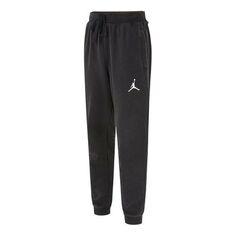 Спортивные штаны Men&apos;s Air Jordan As J Df Air Flc Pant Logo Distress Sports Knit Bundle Feet Long Pants/Trousers Autumn Black, черный Nike