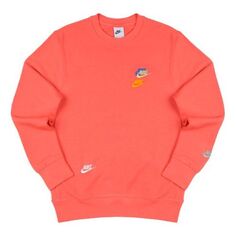 Толстовка Nike Sportswear x French Terry Round Neck Pullover &apos;Orange Red&apos;, оранжевый