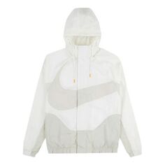 Куртка Nike Sportswear Swoosh Large Logo hooded Woven Jacket White, мультиколор