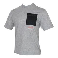 Футболка Men&apos;s Nike Alphabet Printing Logo Round Neck Short Sleeve Gray T-Shirt, мультиколор