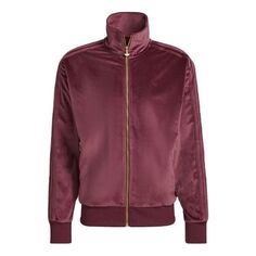 Куртка adidas Originals Adicolor Velour Track Jacket &apos;Red&apos;, красный