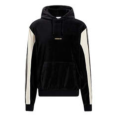 Толстовка adidas originals Velour Hoody Velvet Contrasting Colors Black, мультиколор