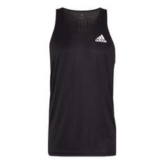 Майка Men&apos;s adidas Solid Color Alphabet Logo Running Sports Vest Black, мультиколор