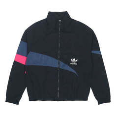 Куртка Men&apos;s adidas originals TS Track Top Logo Printing Contrasting Colors Sports Jacket Autumn Black, мультиколор