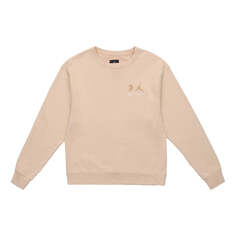 Толстовка Air Jordan x union Crossover Logo Solid Color Sleeve Sports Round Neck Asia Edition Khaki, хаки Nike