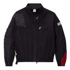 Куртка Men&apos;s Nike x ACRONYM Crossover Mens Nrg Cs Woven Jacket Printing Zipper Stand Collar Asia Edition Black, черный