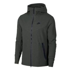 Толстовка Nike Sportswear Tech Full Zip Hoodie &apos;Olive Green&apos;, зеленый