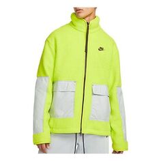 Куртка Nike SS22 Full-length zipper Cardigan Fleece Jacket Green, зеленый