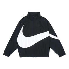 Куртка Men&apos;s Nike Large Logo Printing Zipper Casual Long Sleeves Jacket Autumn Black, мультиколор