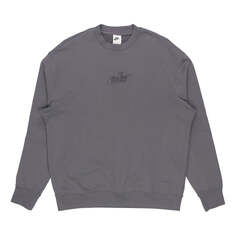 Толстовка Men&apos;s Nike Logo Embroidered Loose Round Neck Gray, серый