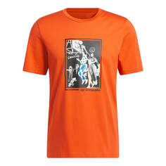 Футболка Adidas Originals Graphic Shmoofoil Tee &apos;Orange&apos;, оранжевый