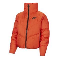 Куртка (WMNS) Nike Sportswear Windpuffer Therma-FIT Loose Puffer Jacket &apos;Orange&apos;, оранжевый