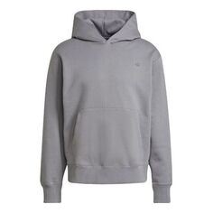 Толстовка Men&apos;s adidas originals C HOODY Solid Color Hooded Long Sleeves Gray, серый