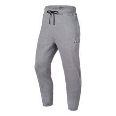 Брюки Air Jordan Logo Embroidered Knit Fleece Lined Bundle Feet Sports Pants &apos;Grey&apos;, серый Nike