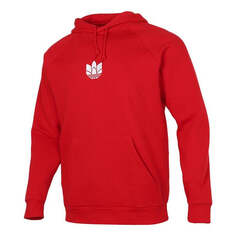 Толстовка adidas originals 3d Trefoil Hood Logo Printing Fleece Lined Stay Warm Sports Red, красный