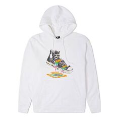 Толстовка Converse Shoes Printing Fleece Lined White, белый