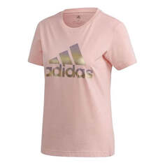 Футболка (WMNS) Adidas Logo T-shirt &apos;Pink&apos;, розовый